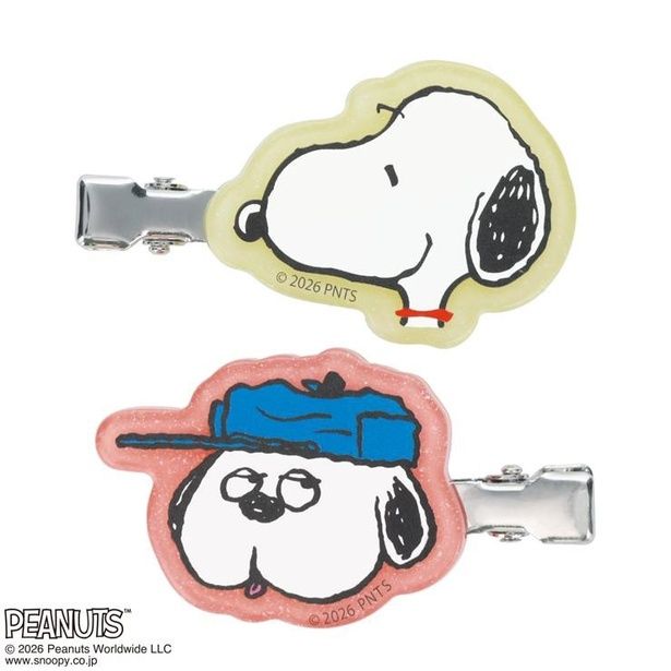 「ヘアクリップ2点セット(スヌーピーとオラフ)」(979円)