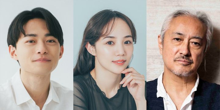 KAAT神奈川芸術劇場プロデュース『スカイライト Skylight』に出演する（左から）中山翔貴、咲妃みゆ、山路和弘 width=
