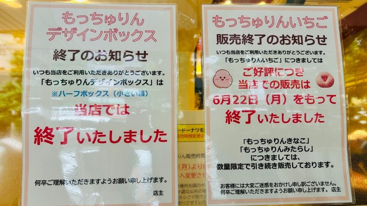 並んだのに普通のミスドの箱」と落胆の声【もっちゅりん限定 