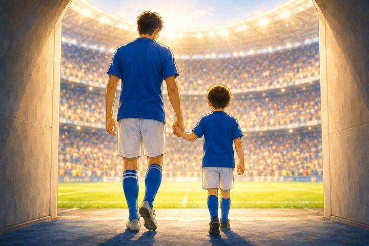サッカーの試合で選手と子供が入場するのは「単なる演出」ではなかった！意外と知らない『エスコートキッズ』の役割