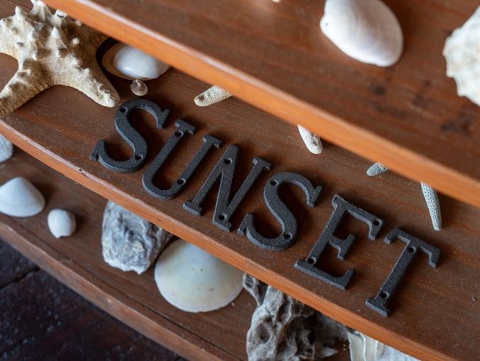 Beach Cafe SUNSET サイン