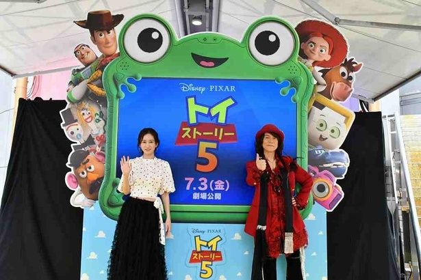 「トイ・ストーリー」愛を炸裂させた2人 [c]2026 Disney/Pixar. All Rights Reserved.