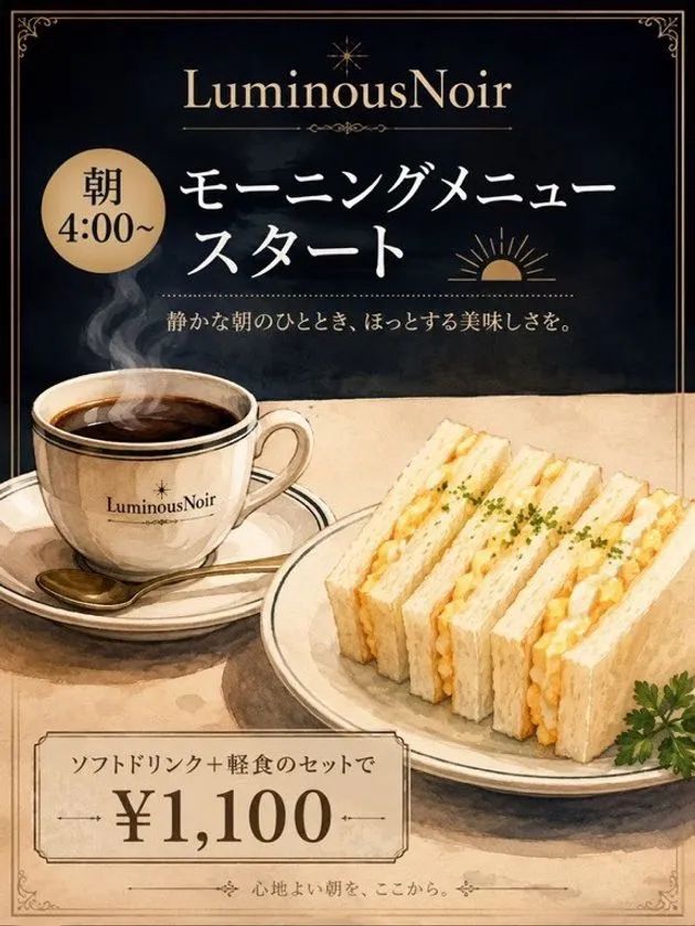モーニングメニュー