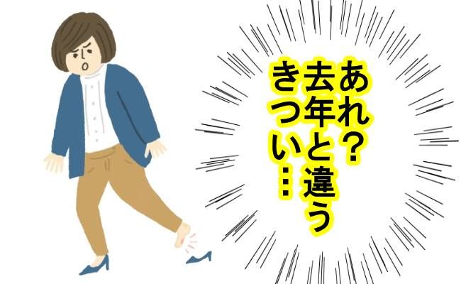 靴がきつい イメージイラスト