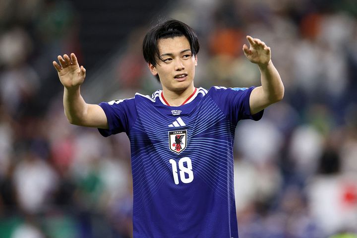 上田綺世選手（撮影：2026年06月21日、AFP＝時事）