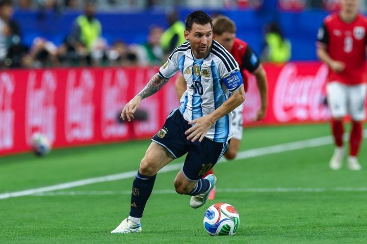 アルゼンチン代表のリオネル・メッシ（C）Getty Images