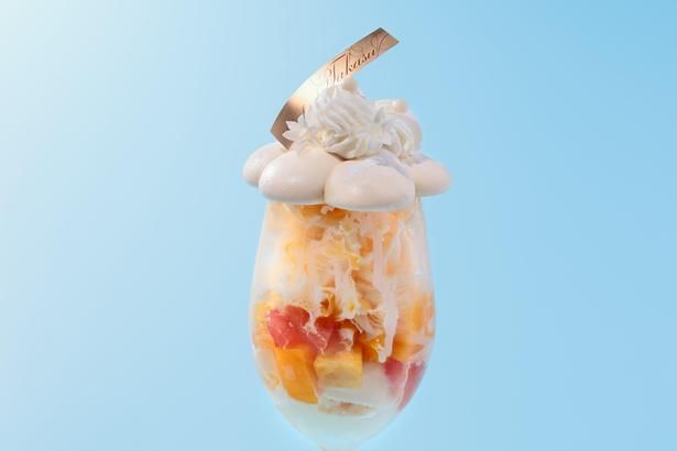 「ショコラトリータカス 本店」のチョコレートかき氷パフェ(3300円) 撮影＝EDWARD.K