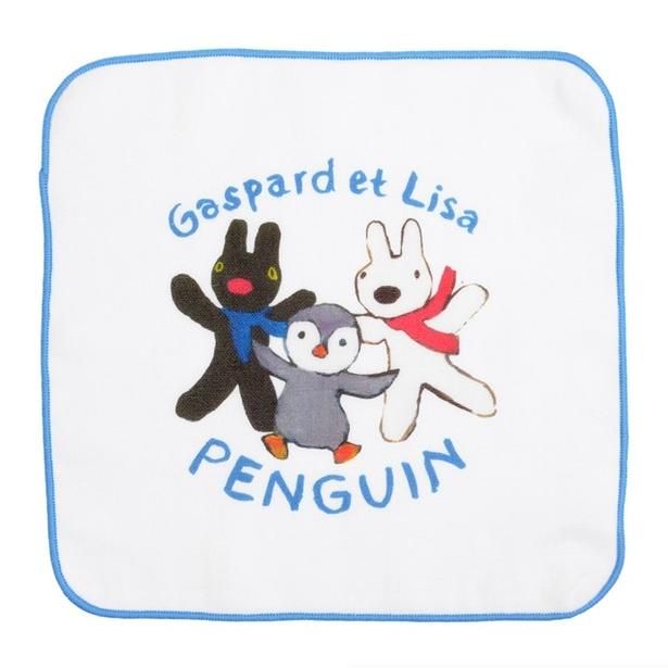 「ガーゼタオルハンカチ(ペンギン)」(各1210円)