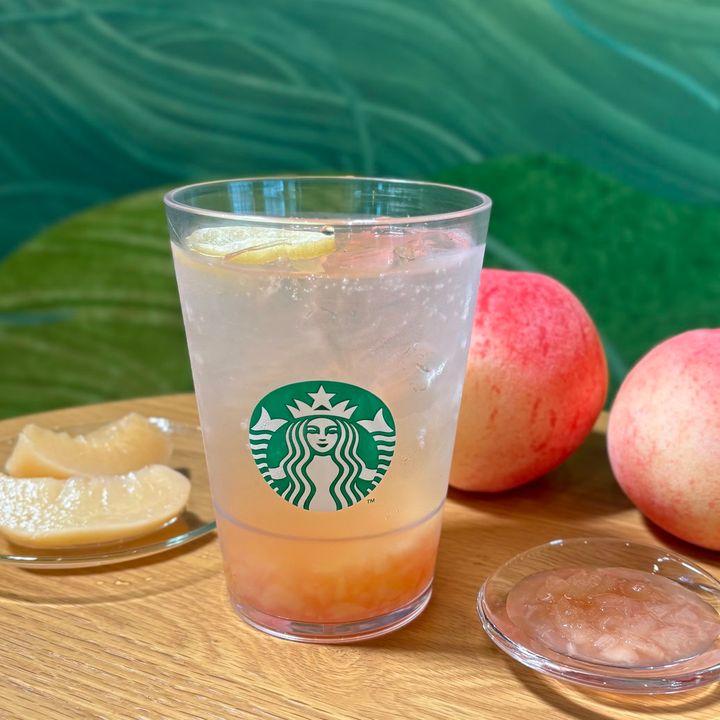 スタバ チラックス ソーダ ピーチ