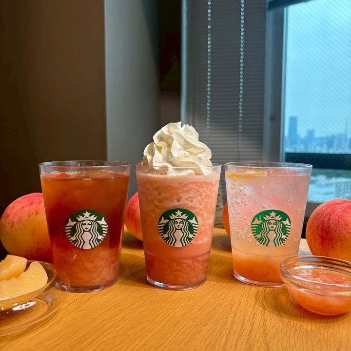 スタバ ピーチ新作