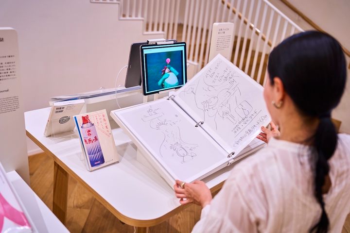 「金鳥テレビCM絵コンテ集」展示コーナー