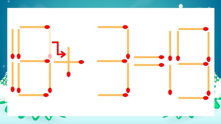 【マッチ棒クイズ】1本だけ動かして正しい式に：18-3=19？の解答画像