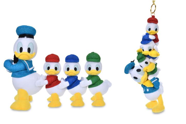【予約販売】ドナルドダック＆甥っ子たちのぬいぐるみ・ぬいぐるみキーチェーン
