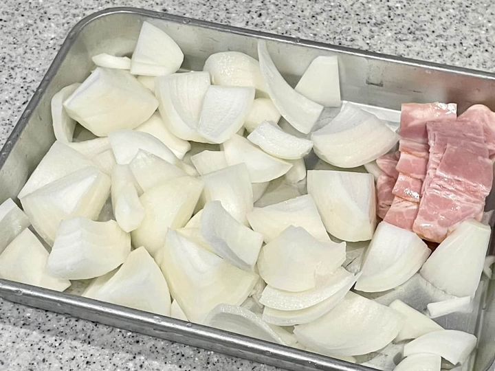 新玉とベーコンのイタリアンドレッシング