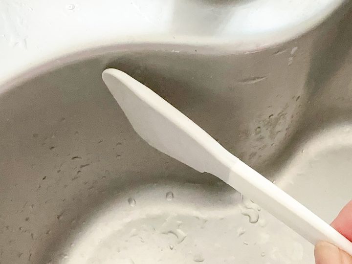 カーブがあるシンクの水切りもサッとできる