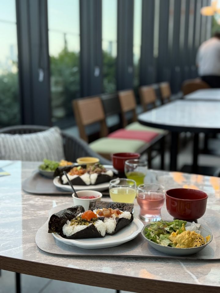 朝食。しっかりお腹にたまります