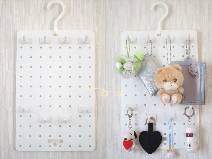 画像: 吊るすだけで、ショップ風の見せる収納に