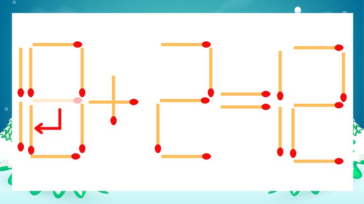 【マッチ棒クイズ】1本だけ動かして正しい式に：19+2=12？の解答画像