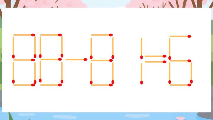 マッチ棒クイズ】1本だけ動かして正しい式に：88-81=6？ | TRILL【トリル】