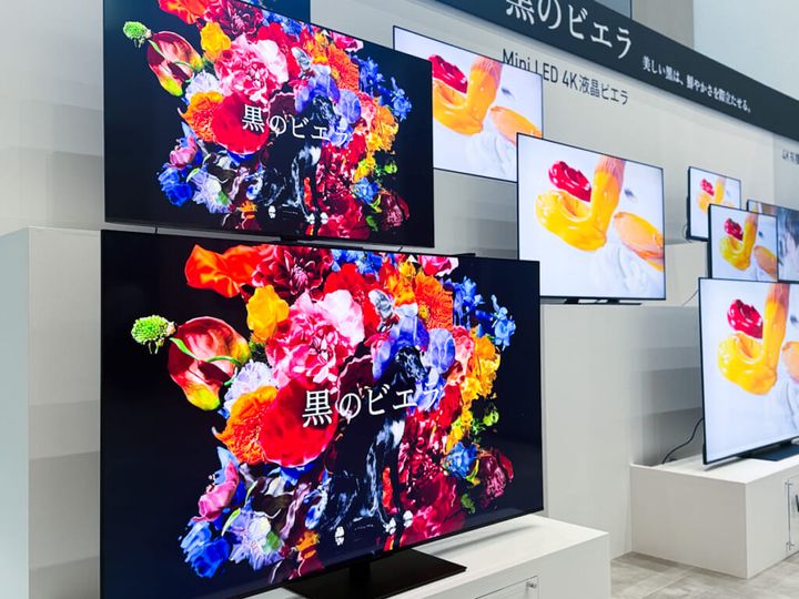 会場に並ぶ「黒のビエラ」