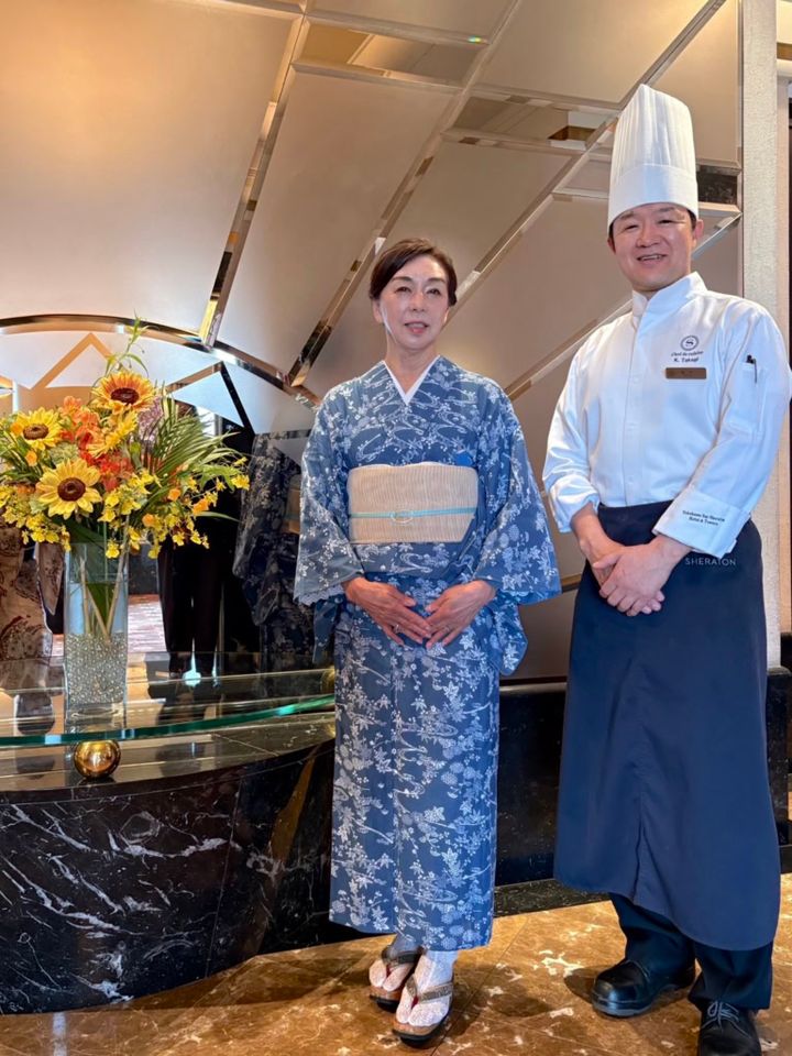 料理長高木浩平シェフさまとのツーショット