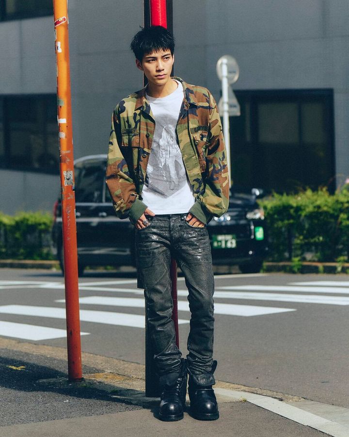 【20代スナップ＠渋谷】ボリューミーなアウターの足元にはブーツが最適なバランス