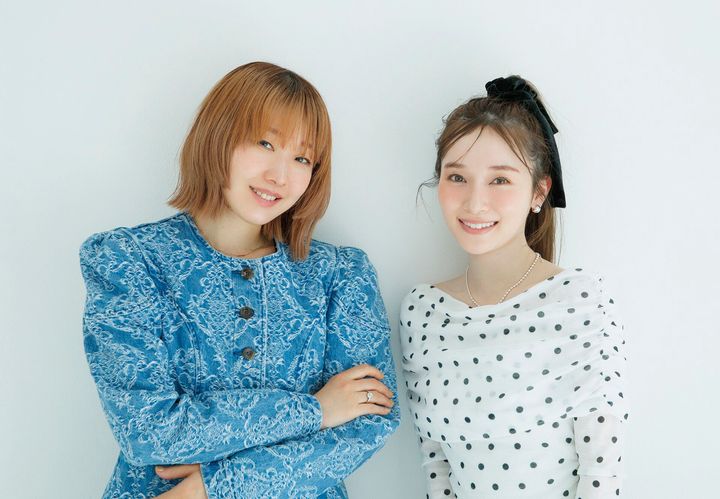 守屋麗奈（櫻坂46）、林 由香里（ヘアメイク）