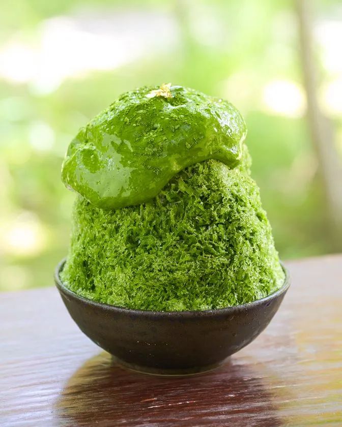 丹波産大納言小豆と宇治抹茶エスプーマ／丹波本店限定