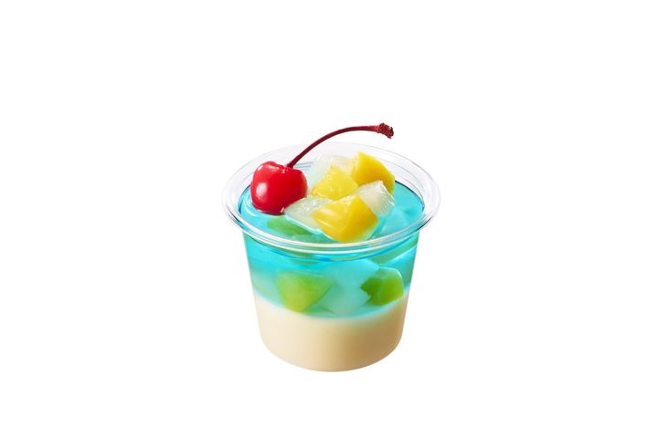 「丸亀うどんプリン ブルーハワイ」（税込 340円） width=