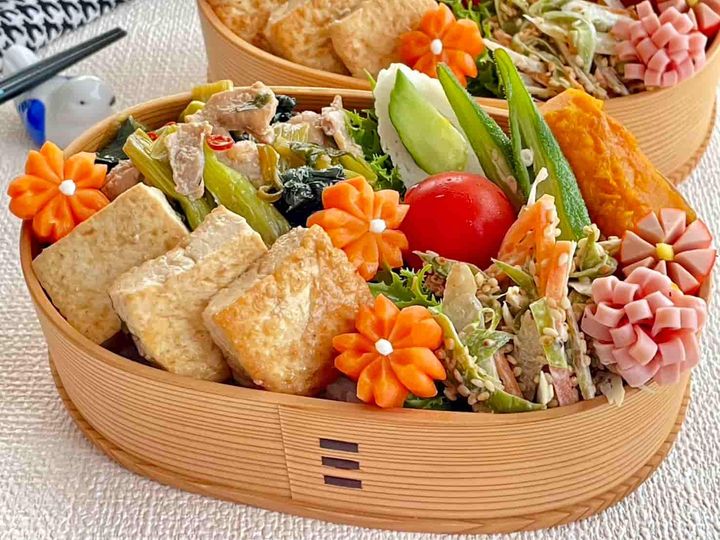 小松菜と豚肉の中華風ピリ辛炒め