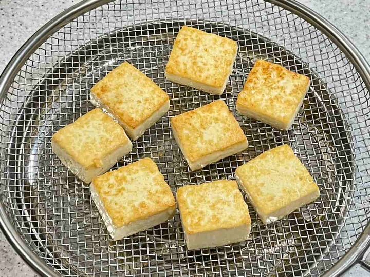 小松菜と豚肉の中華風ピリ辛炒め
