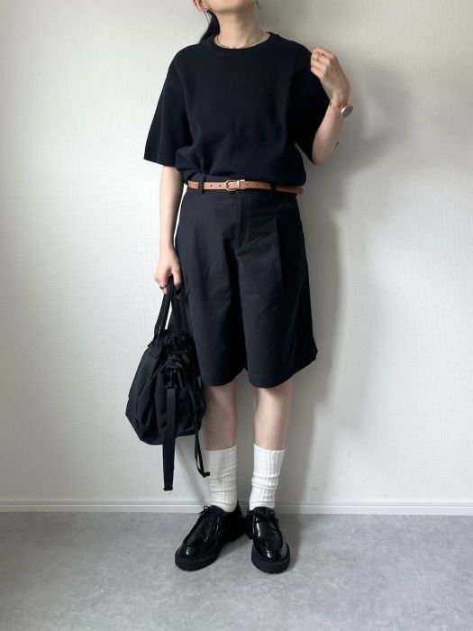 UNIQLO「ウォッシャブルミラノリブニットTシャツ」