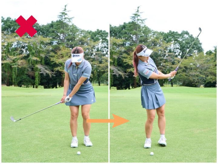 距離を打ち分けるコツは″ボール位置”だけ！カンタンに寄せる方法を女子プロが解説