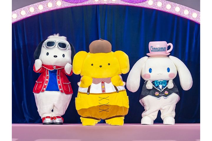 1位：ポムポムプリン（中央）、2位：シナモロール（右）、3位：ポチャッコ／（C）2026 SANRIO CO., LTD. 著作 株式会社サンリオ