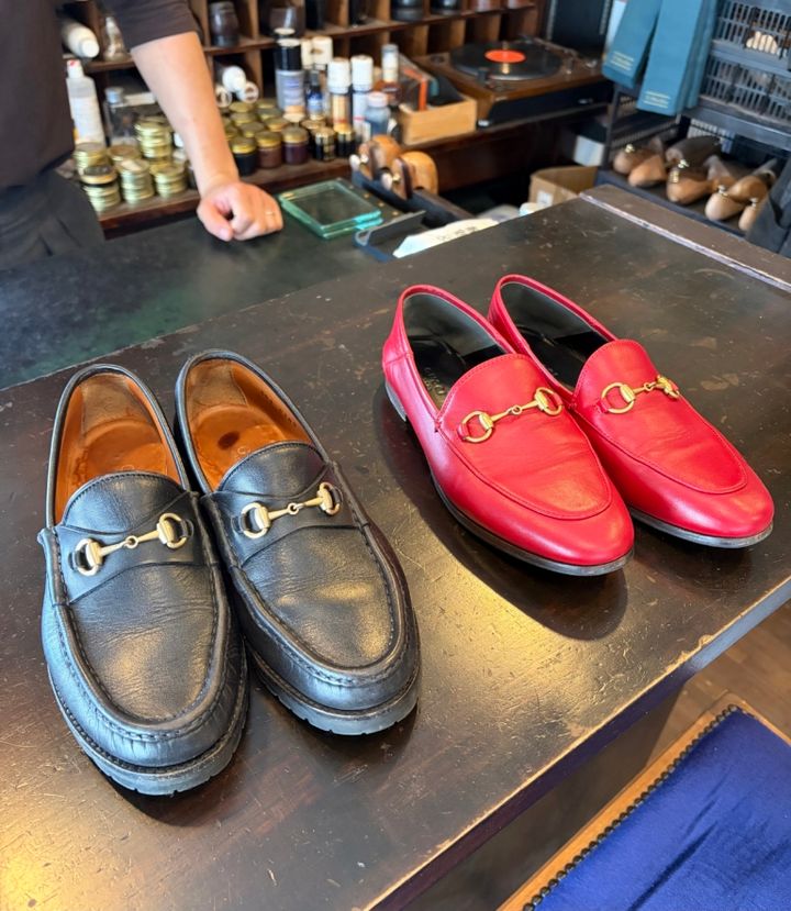 ヴィンテージで購入したGUCCIのローファー
