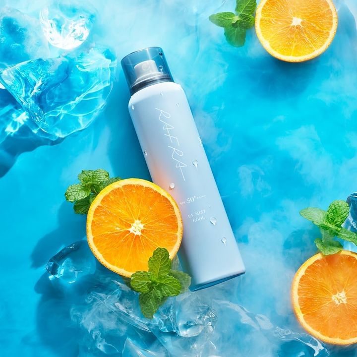 ラフラ 日焼け止めスプレー 100g UVミストクール SPF50+ PA++++ 