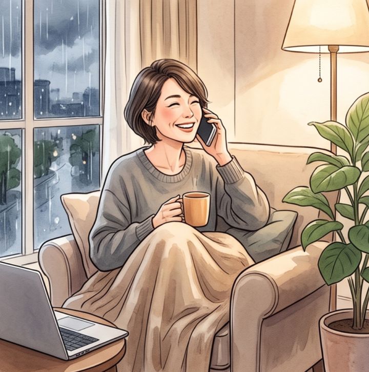  誰かに連絡して話す