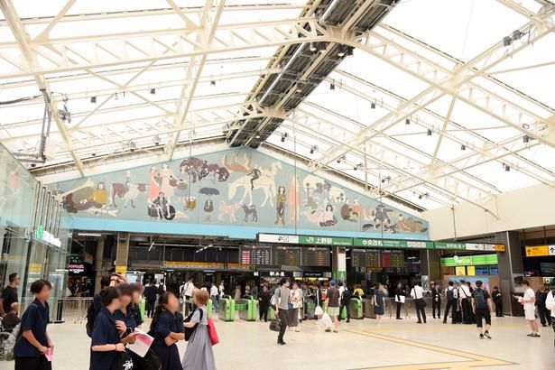 【写真】約2年の工事を経て改善された、JR上野駅のグランドコンコース 撮影：ソムタム田井