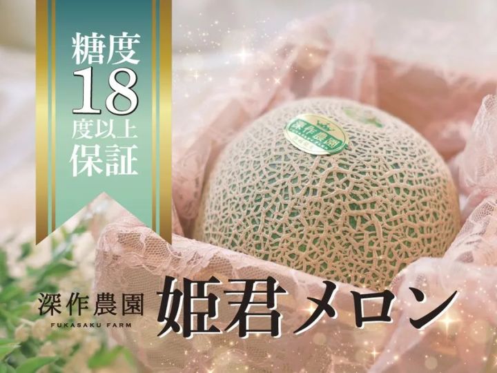 糖度18度以上保証・美品のメロンは「姫君メロン」としてご贈答