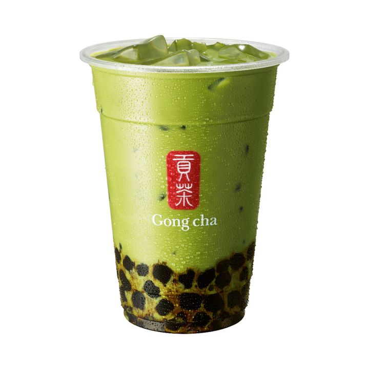 抹茶 ミルクティー ＋ パール