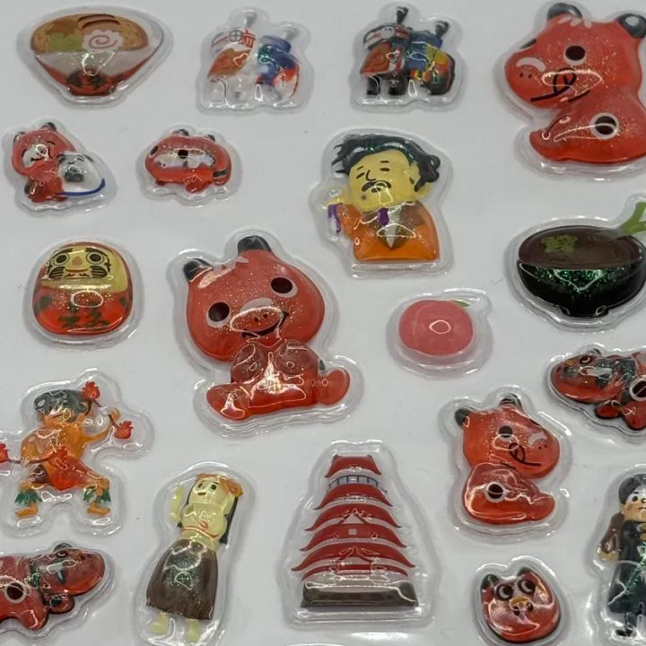 ぷっくり立体加工の接写