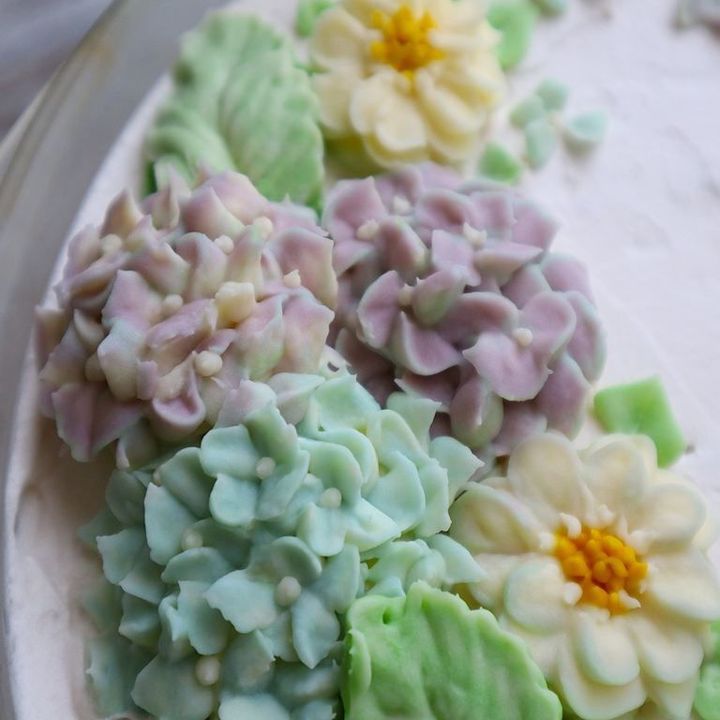 紫陽花ケーキのデザイン