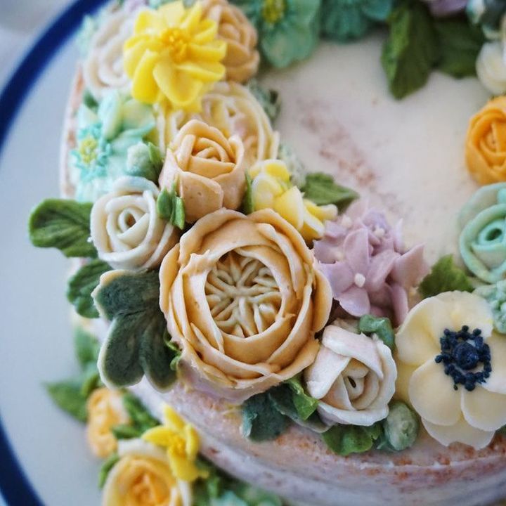 紫陽花ケーキのデザイン