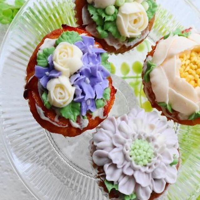 紫陽花ケーキのデザイン