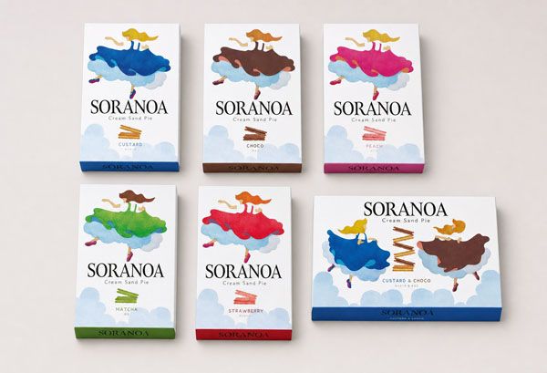 カラフルなクリームサンドパイ「SORANOA」が関西3空港で期間限定・同時新発売！