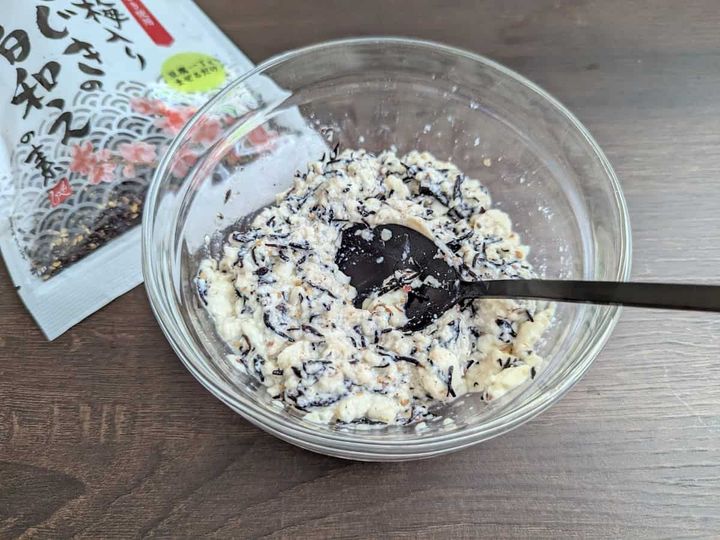 カルディコーヒーファーム 梅入りひじきの白和えの素 調理