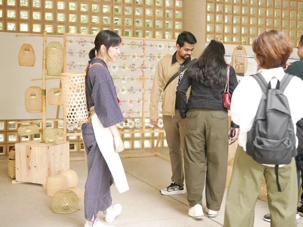 【神奈川県鎌倉市】鎌倉竹細工が「第五十八回・慈善茶会」で竹を使った光のフォトスポットを設営