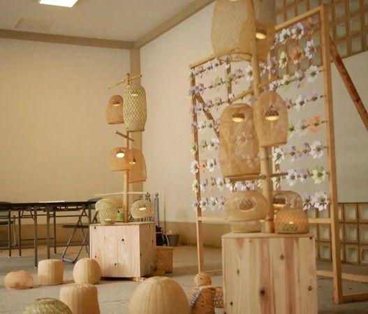 【神奈川県鎌倉市】鎌倉竹細工が「第五十八回・慈善茶会」で竹を使った光のフォトスポットを設営