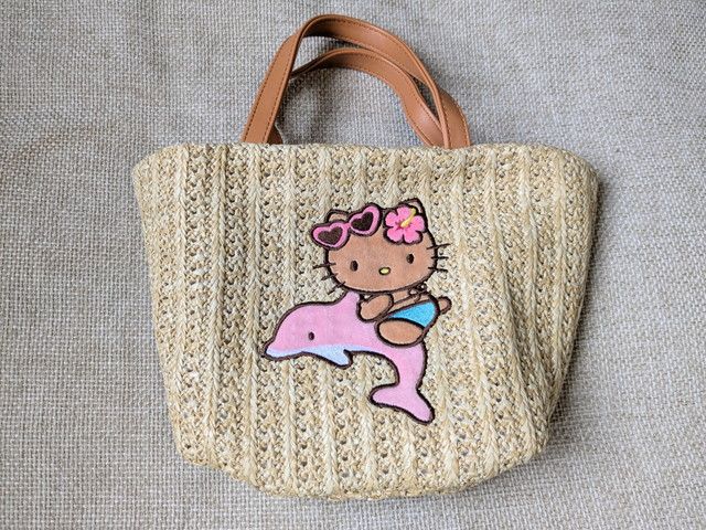 ハローキティかごバッグ pink dolphin ver. 正面アップ