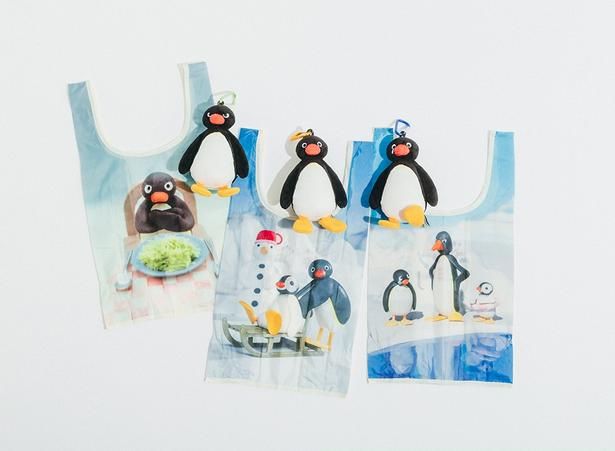  「ぬいぐるみエコバッグ」(各3300円)